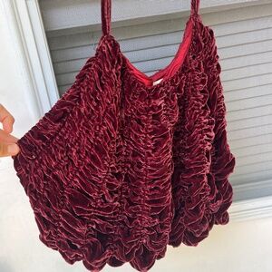 Vintage Krista Larson velvet crossbody bag